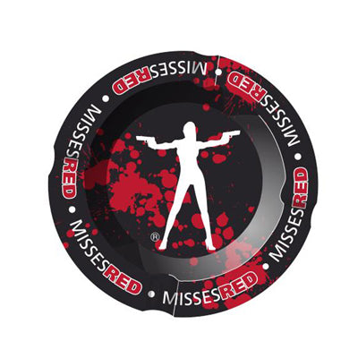 Metal Ashtray - Misses Red