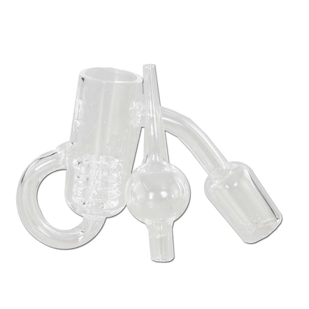 Black Leaf Loop Banger with Drum Perc and Carb Cap