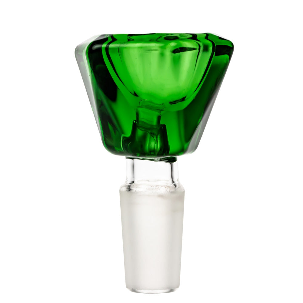 Colored Glass Diamond Shaped Herb Bowl | Male Joint