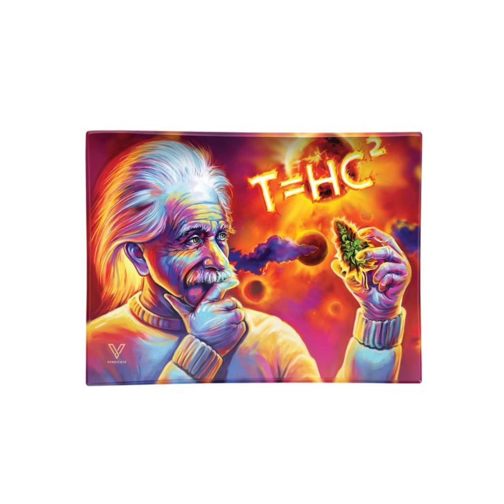 V Syndicate Small Glass Rolling Tray | T=HC2 Solar Diesel