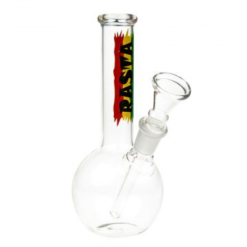 Rasta Flag Glass Mini Bubble Base Bong