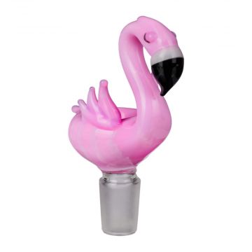 Empire Glassworks Pink Flamingo Glass Herb Bowl | 14.5mm