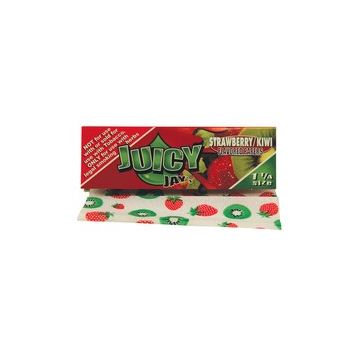 Juicy Jay's Strawberry&Kiwi Regular Size Rolling Papers - Box of 24 Packs 