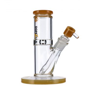 Dopezilla Cyclops Straight Ice Bong | 8 Inch | Milky Yellow - Side View 1