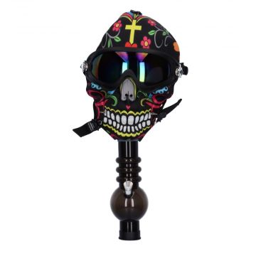 Silicone Skull Face Gas Mask Bong with Acrylic Tube | Random | mask 5