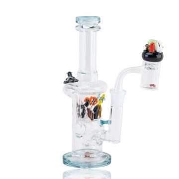 Empire Glassworks Mini Recycler Dab Rig | East Australian Current | side view 1
