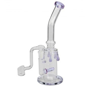 Glass Drip Dab Rig with Inline Percolator