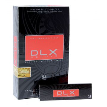 DLX - Deluxe 84mm Slow-Burn Rolling Papers - Box of 24 Packs 