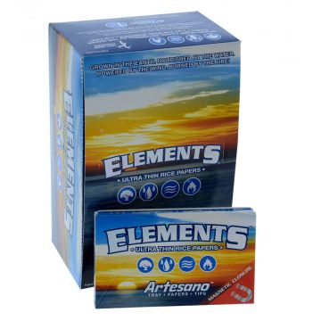 Elements - Artesano All-In-One 1 1/4 Rolling Papers - Box of 15 Packs 