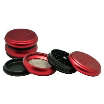 Chongz Ultimo 4-Part Red Soft Feel Grinder | 62mm