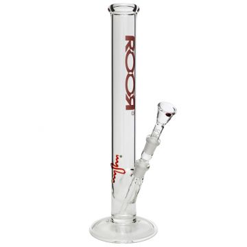 ROOR 3.2mm Red Logo Bong | 35cm - Side View 1