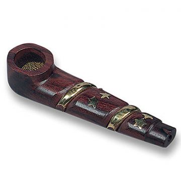 Wood Pure Pipe | Brown/Gold