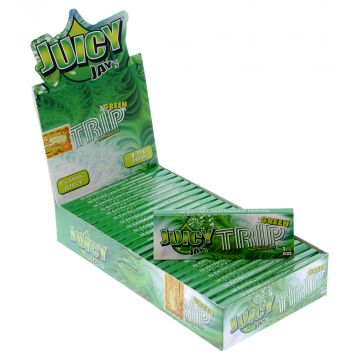 Juicy Jay's Trip Green - Menthol 1 1/4 Rolling Papers - Box of 24 Packs