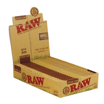 RAW Organic 1¼ Hemp Rolling Papers | Box