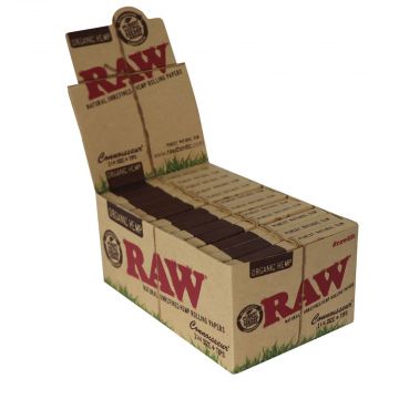 RAW Organic Connoisseur 1¼ Hemp Rolling Papers with Filter Tips | Box