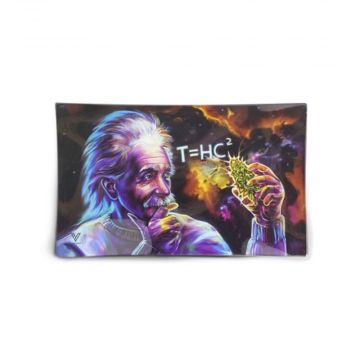 V Syndicate Large Glass Rolling Tray | T=HC2 Einstein Black Hole