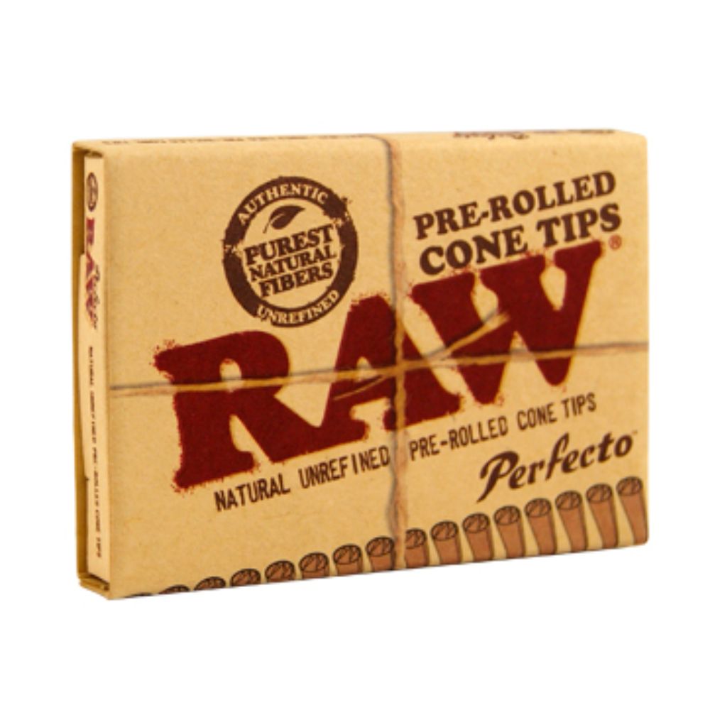 RAW Perfecto Pre-Rolled Cone Filter Tips, Pack of 21