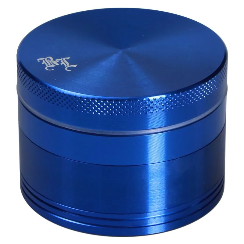 Blue CigaMaTe Grinder Ceramic Herb Grinder Large 2.5 Inch 4 Piece Grinders Gift Box Packaging 