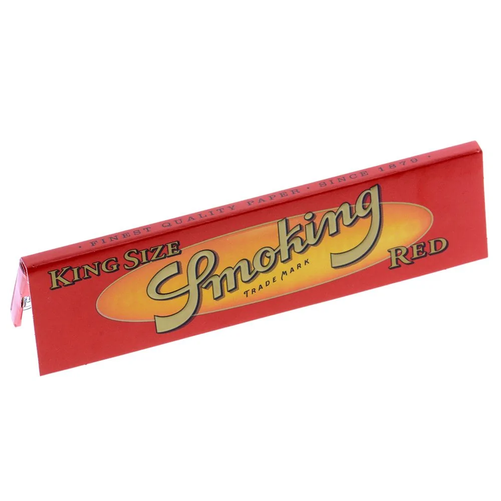 2x Smoking RED King Size Papers 50 x 33 Blättchen 